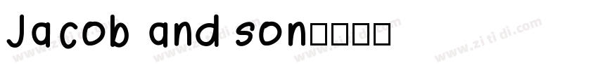 Jacob and son字体转换